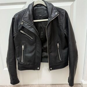 Blank NYC Black Leather Moto Jacket
